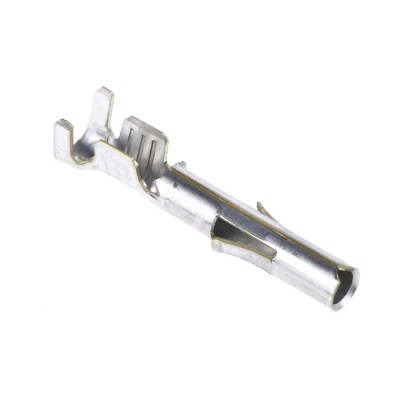 TE Connectivity Universal MATE-N-LOK Series Female Crimp Terminal, Tin Plated Brass, 0.5-2mm² Wire Size, 0.76in 350550-1