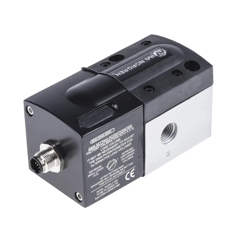 Norgren Pneumatic Solenoid Valve Proportional Pressure Control 1/4 in ISO G or NPT, 24V dc, Aluminium Body VP50