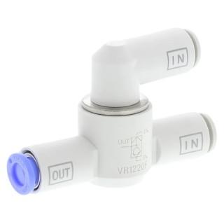 SMC Pneumatic Shuttle Valve VM Series 440L/min OR Logic Function 1 MPa Maximum Operating Pressure VR1220F-06