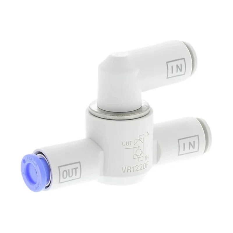 SMC Pneumatic Shuttle Valve VM Series 440L/min OR Logic Function 1 MPa Maximum Operating Pressure VR1220F-06