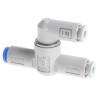 SMC Pneumatic Shuttle Valve VM Series 4mm Tube Connection 210 L/min Max Flow 1 MPa Max Operating Pressure VR1210F-04