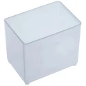 Raaco 1 Cell Transparent Polypropylene Compartment Box 69mm x 55mm x 79mm 119276