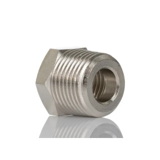 Legris LF3000 Series Male/Female Threaded Pneumatic Fitting Brass Nickel Finish 0904 13 17