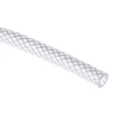 RS PRO Clear Reinforced PVC Hose Pipe 10 Bar 25 m Length 10.5 mm OD 6.3 mm ID Model 368-0176