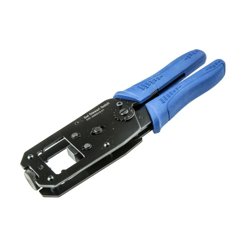 Bel-Stewart Voice 6.5 mm Crimp Tool Frame for 10-Pole Modular Plugs, Ferrule Inserts, 8- Voice Series Punch Down 2980019-01-B
