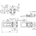 ROCA Brass Chrome-Plated Lockable Toggle Latch 83 mm Length 28 mm Width 18 mm