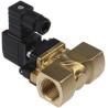 Burkert 2 Port Normally Closed Brass Solenoid Valve 1/2 in, 230V AC, 10 bar, Series 6211 140850