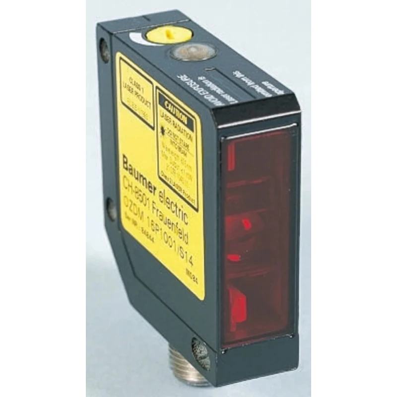 Baumer Diffuse Photoelectric Sensor Block, 250 mm Detection Range, PNP Output, IP67, Laser Light Source OZDM 16P1001/S14