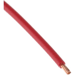 TE Connectivity ACW Series Red Automotive Wire 19/0.19 mm, 100 m Length, Polyvinyl Fluoride Jacket, Copper ACW0219-0.50-2
