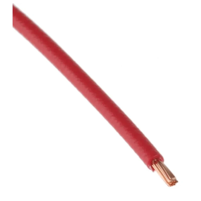 TE Connectivity ACW Series Red Automotive Wire 19/0.19 mm, 100 m Length, Polyvinyl Fluoride Jacket, Copper ACW0219-0.50-2