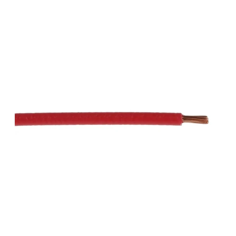 TE Connectivity ACW Series Red Automotive Wire 19/0.19 mm, 100 m Length, Polyvinyl Fluoride Jacket, Copper ACW0219-0.50-2