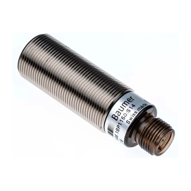 Baumer Diffuse Photoelectric Sensor, Barrel Style, Detection Range 60 mm to 430 mm, PNP Output, IP65 Rated FZAM 18P1150/S14