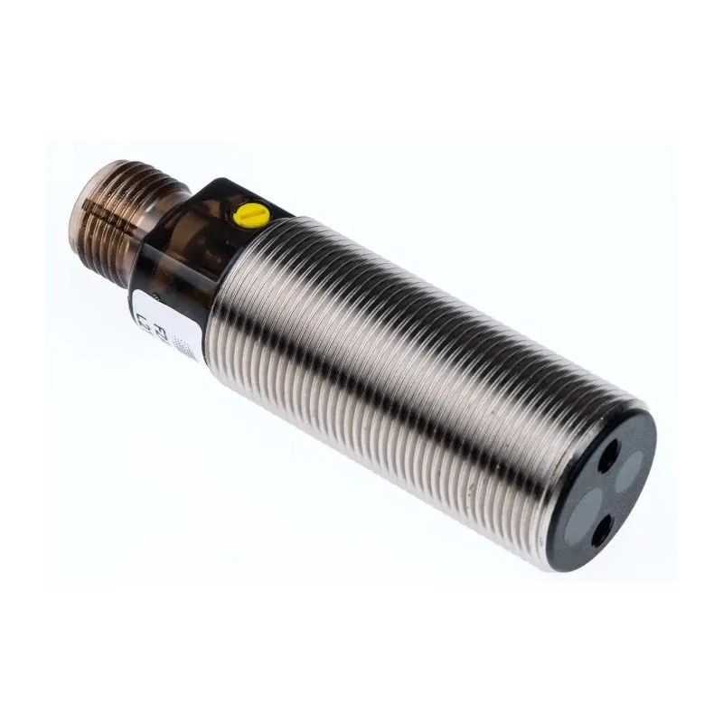Baumer Diffuse Photoelectric Sensor, Barrel Style, Detection Range 60 mm to 430 mm, PNP Output, IP65 Rated FZAM 18P1150/S14