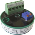 LKMelectronic Temperature Transmitter PT100 Input 24V, Operating -40°C to 85°C, Diameter 44mm, Depth 26.5mm LKM 103/3