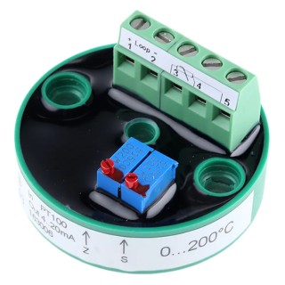 LKMelectronic Temperature Transmitter PT100 Input 90V, Operating Temperature -40°C to 85°C LKM 103/4