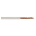 TE Connectivity ACW Series White Automotive Wire, 19/0.19 mm Strand Size, 100 m Length, Polyvinyl Fluoride ACW0219-0.50-9