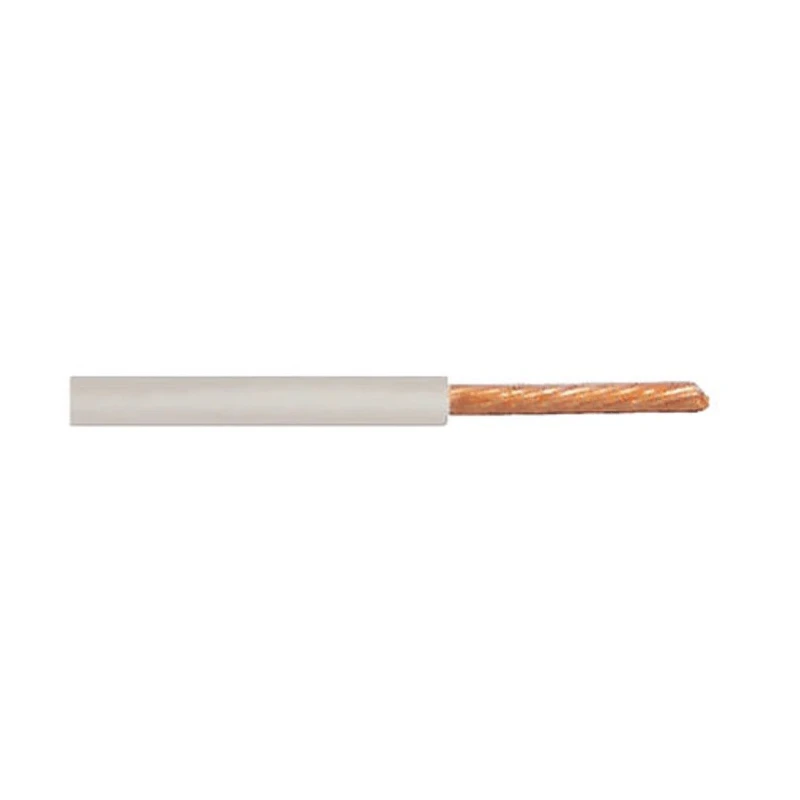 TE Connectivity ACW Series White Automotive Wire, 19/0.19 mm Strand Size, 100 m Length, Polyvinyl Fluoride ACW0219-0.50-9