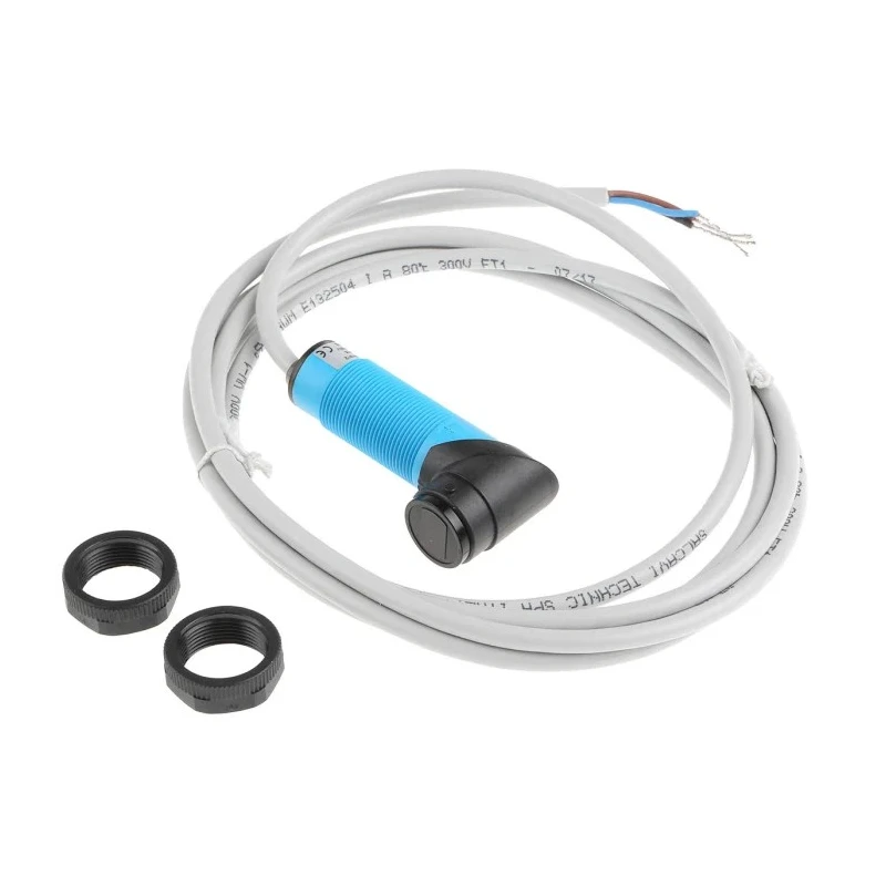 SICK Diffuse Photoelectric Sensor, Barrel Style, 100 mm Detection Range, PNP Output, IP67 Rated VTF18-3F1812