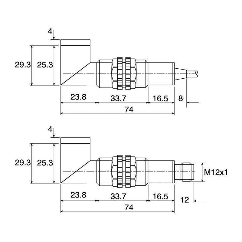 SICK Diffuse Photoelectric Sensor, Barrel Style, 100 mm Detection Range, PNP Output, IP67 Rated VTF18-3F1812
