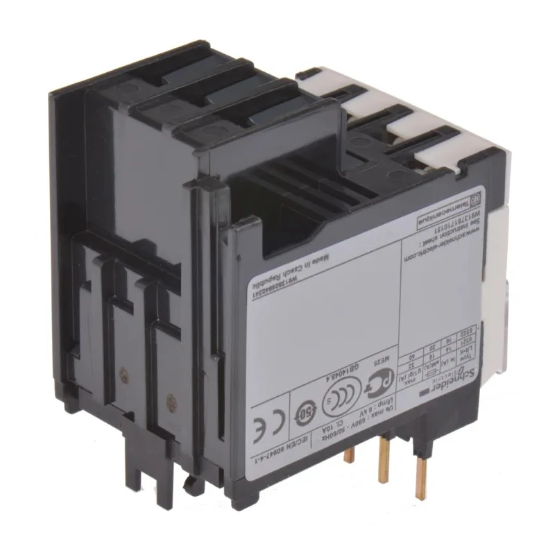 Schneider Electric Thermal Overload Relay 1 NO/1 NC, 10A, 14 A F.L.C, 14A Contact Rating, 100 W Power, 250 V DC LR2K0321