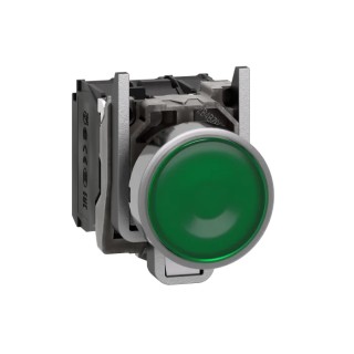 Schneider Electric Harmony XB4 Series Illuminated Push Button Switch, Spring Return, Panel Mount, 22 mm Cutout XB4BW33B5