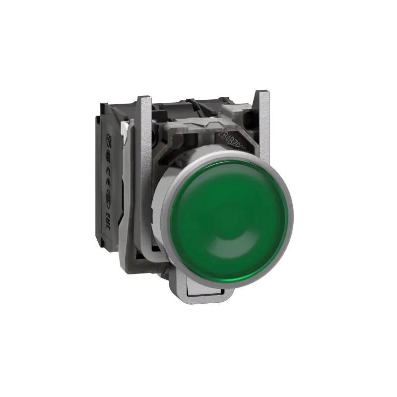 Schneider Electric Harmony XB4 Series Illuminated Push Button Switch, Spring Return, Panel Mount, 22 mm Cutout XB4BW33B5