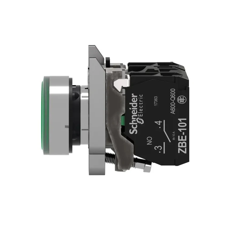 Schneider Electric Harmony XB4 Series Illuminated Push Button Switch, Spring Return, Panel Mount, 22 mm Cutout XB4BW33B5
