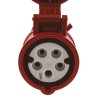 MENNEKES Industrial Power Connector 16A 400V Cable Mount IP44 Red 3P+N+PE ProTOP & StarTOP IP44
