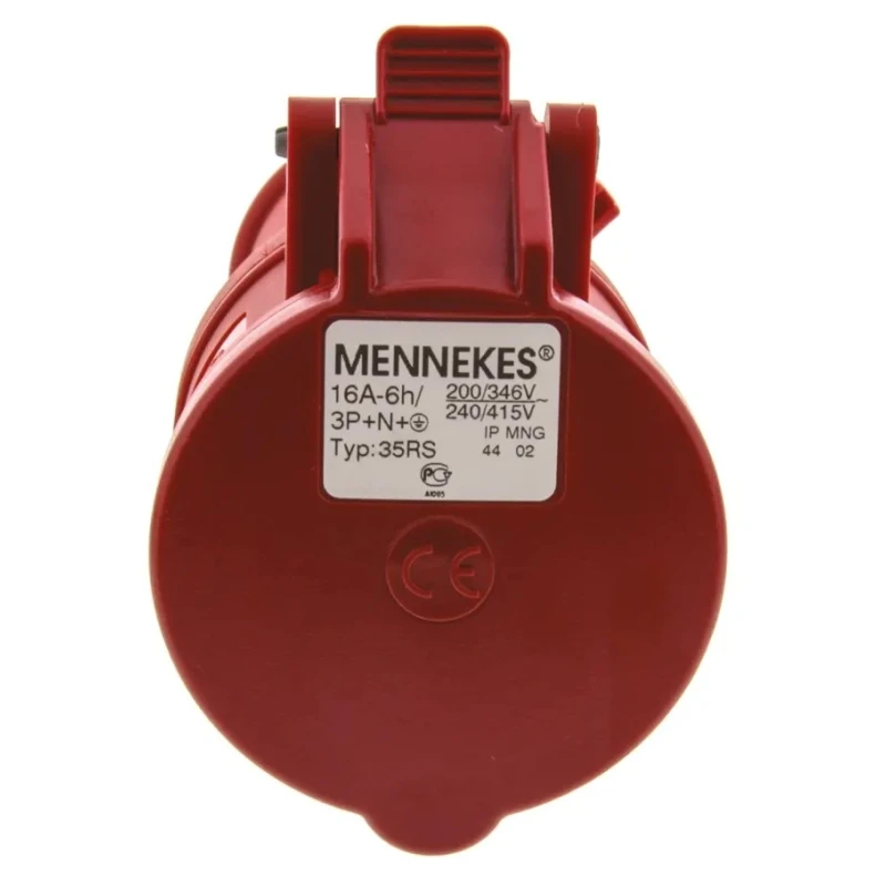 MENNEKES Industrial Power Connector 16A 400V Cable Mount IP44 Red 3P+N+PE ProTOP & StarTOP IP44