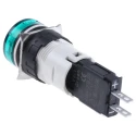 Schneider Electric Panel Mount Green LED Pilot Light Harmony XB6 16 mm Cutout 24V AC/DC IP65 Round XB6AV3BB