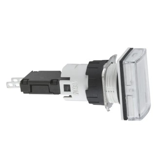 Schneider Electric Panel Mount White LED Pilot Light Harmony XB6, 16 mm Cutout, 24V ac/dc, IP65, Round XB6DV1BB