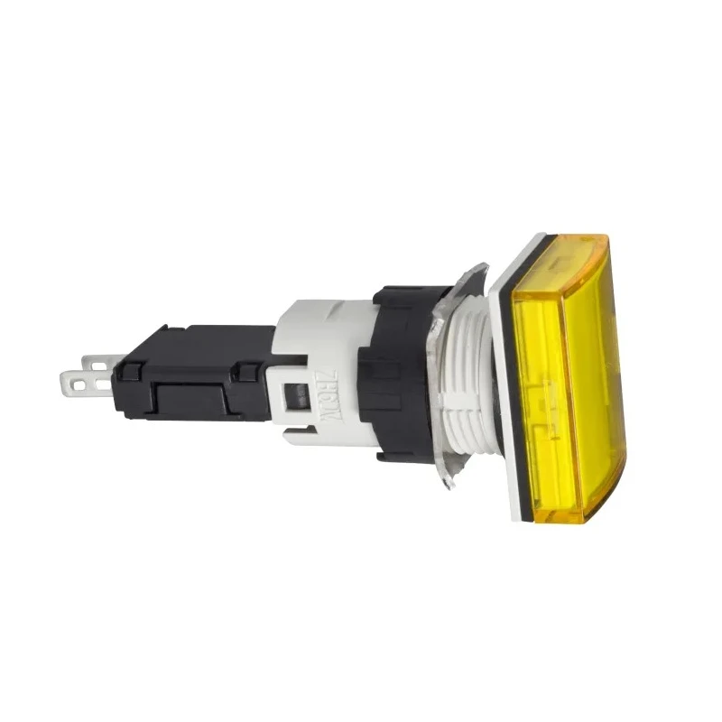 Schneider Electric Panel Mount Yellow LED Pilot Light Harmony XB6 24V AC/DC 16mm Cutout IP65 Round XB6DV5BB