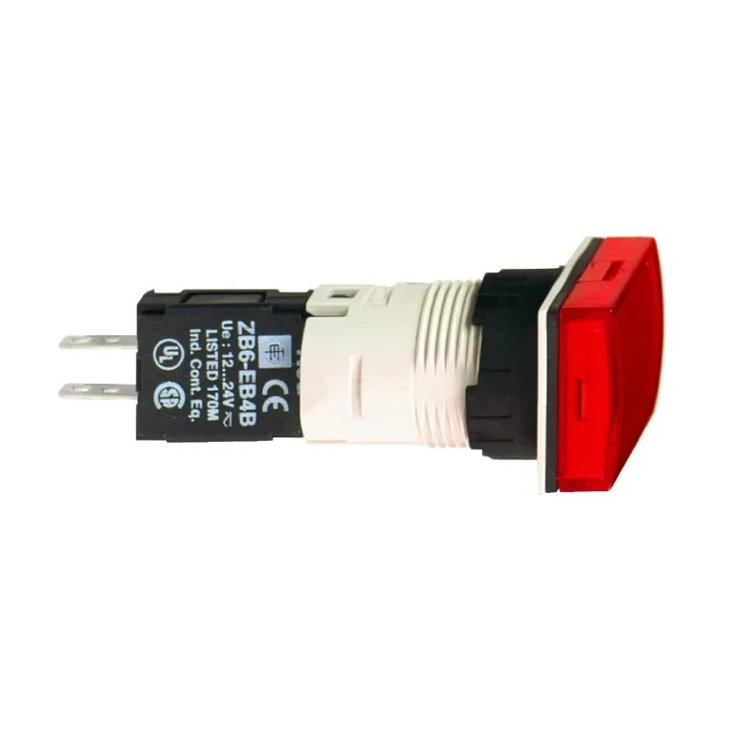 Schneider Electric Panel Mount Red LED Pilot Light 24V ac/dc, 16 mm Cutout, IP65, Round XB6DV4BB