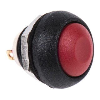 APEM IS Series Push Button Switch Momentary Panel Mount 13.6 mm Cutout SPST IP67 ISR3SAD600