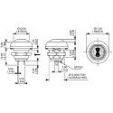 APEM IS Series Push Button Switch Momentary Panel Mount 13.6 mm Cutout SPST IP67 ISR3SAD600