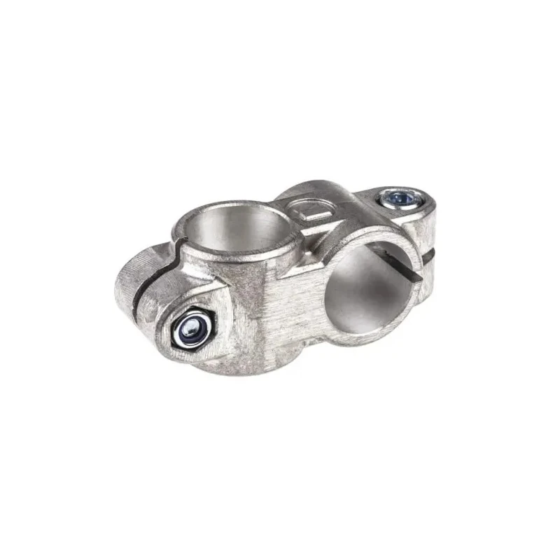 Rose+Krieger M6 Cross Clamp Connecting Component, Strut Profile 16 mm, Groove Size 25.5 mm, Round Tube Size 101 600 000200