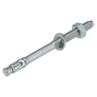 Fischer Fixings Steel Through Bolt Anchor M6 Thread Size, 75 mm Length, 6 mm Drill Diameter, Zinc Plated Steel 505528