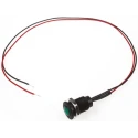 Oxley Green LED Panel Mount Indicator 24V AC, Flying Lead Termination, IP66, 10.2 mm Mount Hole OXL/CLH/100/24AC/FL30/GN