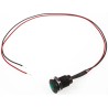 Oxley Green LED Panel Mount Indicator 24V AC, Flying Lead Termination, IP66, 10.2 mm Mount Hole OXL/CLH/100/24AC/FL30/GN
