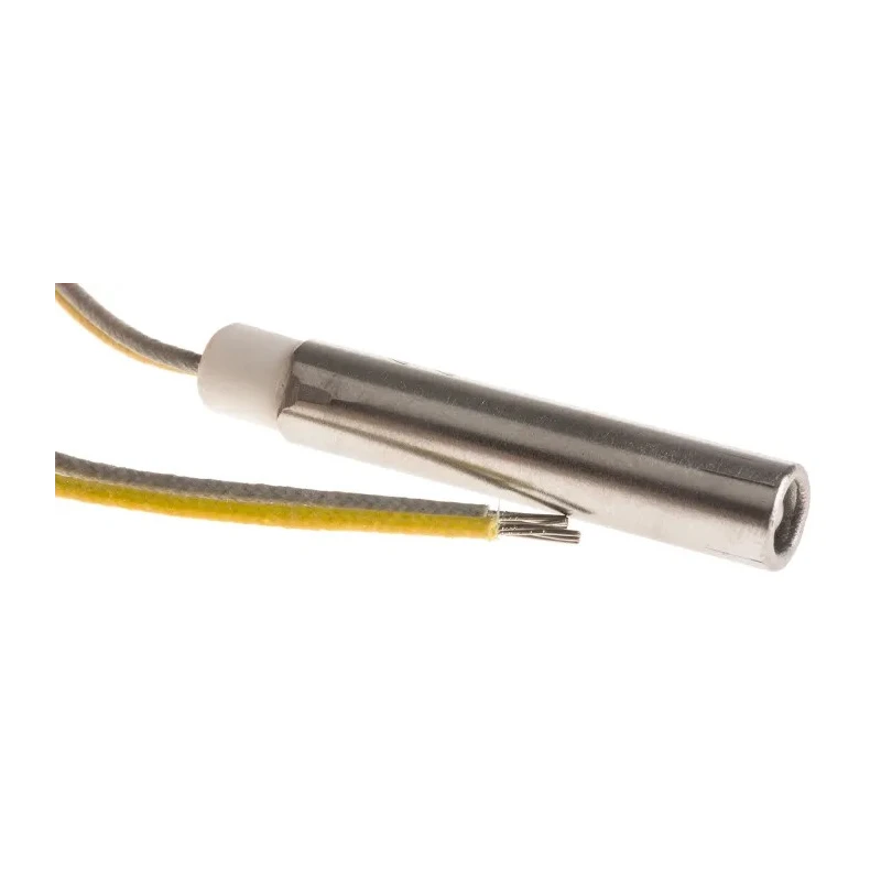 Acim Jouanin Cartridge Heater 10 mm Diameter, 100 mm Length, 250 mm Lead Length, 350 W Power, 230V AC H10X100X350