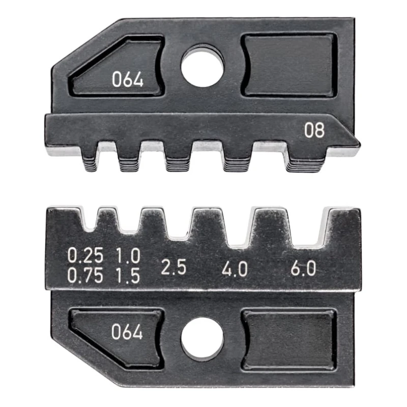 Knipex Coaxial Type Crimp Die Set 0.25 to 6 mm² Black 97 49 08