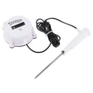 Hanna Instruments Wired Digital Thermometer, 1 Input, 150 °C Max, ±1°C Accuracy HI146-00