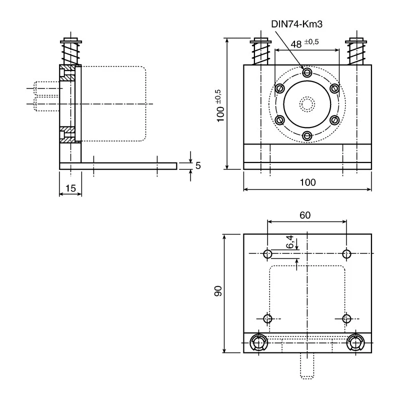 Kubler Cable Assembly For Use With Measuring Kit RoHS Compliant Model 8.0000.6901.0003