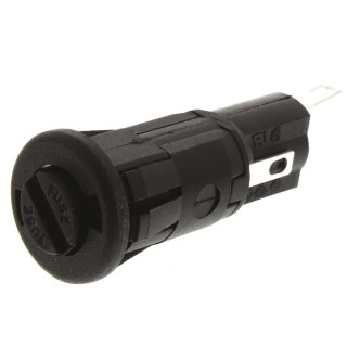 Bulgin 10A Panel Mount Fuse Holder, 1P-Pole for 5 x 20 mm Fuse, 250V AC FX0367/1