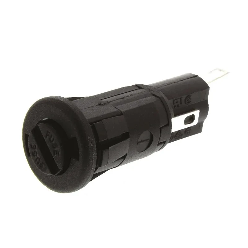 Bulgin 10A Panel Mount Fuse Holder, 1P-Pole for 5 x 20 mm Fuse, 250V AC FX0367/1