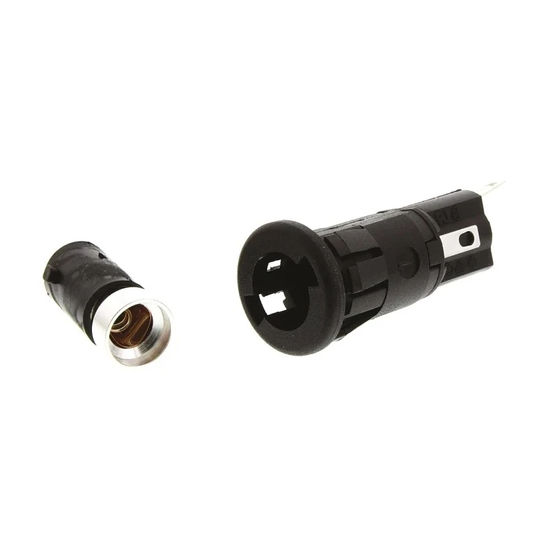 Bulgin 10A Panel Mount Fuse Holder, 1P-Pole for 5 x 20 mm Fuse, 250V AC FX0367/1