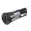 Bulgin 10A Panel Mount Fuse Holder, 1P-Pole for 5 x 20 mm Fuse, 250V AC FX0367/2