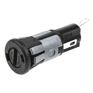Bulgin 10A Panel Mount Fuse Holder, 1P-Pole for 5 x 20 mm Fuse, 250V AC FX0367/2