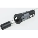 Bulgin 10A Panel Mount Fuse Holder, 1P-Pole for 5 x 20 mm Fuse, 250V AC FX0367/2