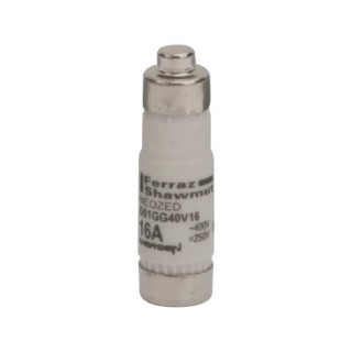 Mersen 16A 400V AC Ceramic Body D01 Neozed Fuse R223023 / D01GG40V16